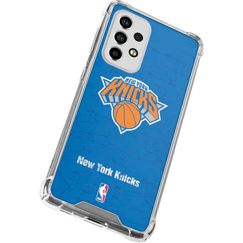 NBA New York Knicks Distressed Galaxy A53 5G Clear Case