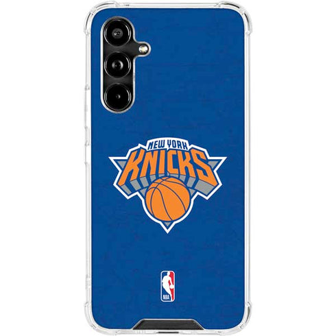 NBA New York Knicks Distressed Galaxy A54 5G Clear Case