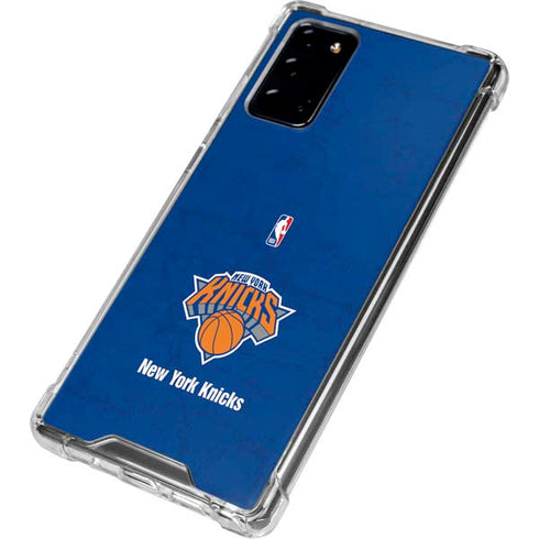 NBA New York Knicks Distressed Galaxy Note20 5G Clear Case