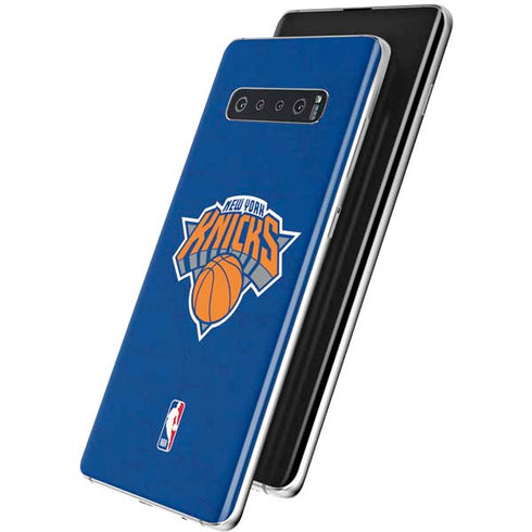 NBA New York Knicks Distressed Galaxy S10 Skin