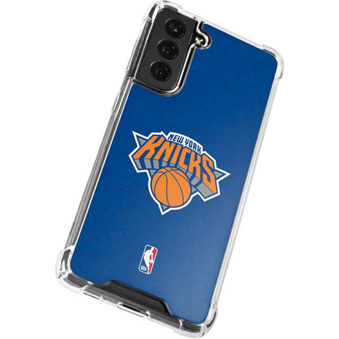 NBA New York Knicks Distressed Galaxy S21 FE Clear Case