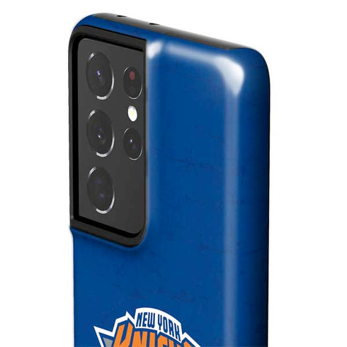 NBA New York Knicks Distressed Galaxy S21 Ultra 5G Pro Case