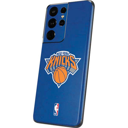 NBA New York Knicks Distressed Galaxy S21 Ultra 5G Skin