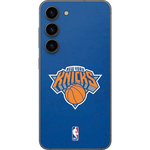 NBA New York Knicks Distressed Galaxy S23 Skin