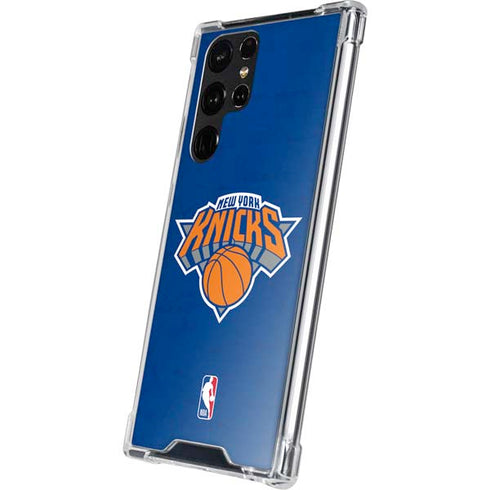 NBA New York Knicks Distressed Galaxy S23 Ultra Clear Case