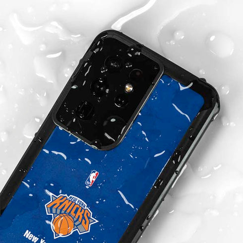 NBA New York Knicks Distressed Galaxy S24 Ultra Waterproof Case