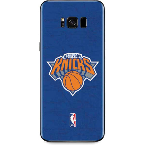 NBA New York Knicks Distressed Galaxy S8 Skin