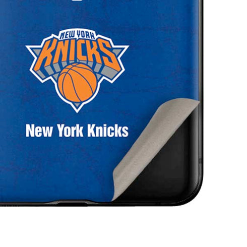 NBA New York Knicks Distressed Galaxy Z Flip Skin