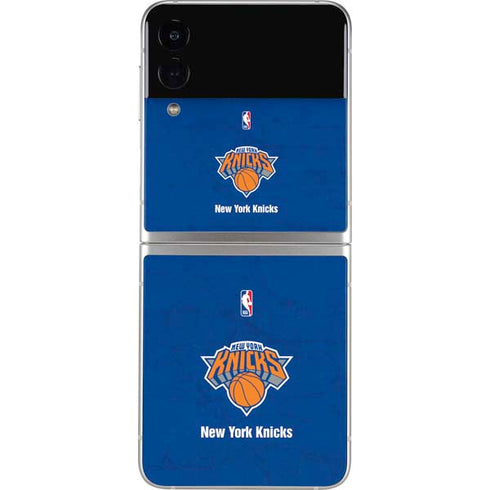 NBA New York Knicks Distressed Galaxy Z Flip3 5G Skin