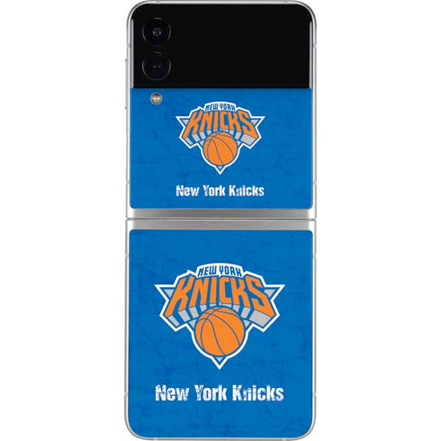 NBA New York Knicks Distressed Galaxy Z Flip4 5G Skin
