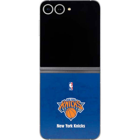 NBA New York Knicks Distressed Galaxy Z Flip6 Skin
