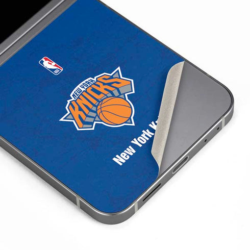 NBA New York Knicks Distressed Galaxy Z Flip6 Skin