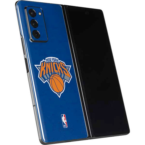 NBA New York Knicks Distressed Galaxy Z Fold2 5G Skin