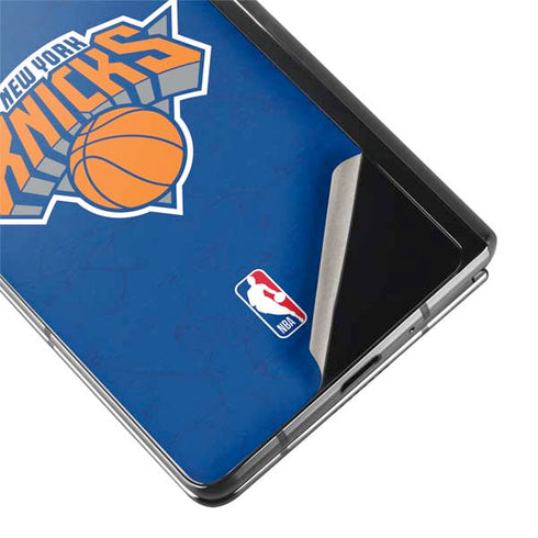 NBA New York Knicks Distressed Galaxy Z Fold2 5G Skin