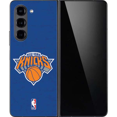NBA New York Knicks Distressed Galaxy Z Fold5 5G Skin