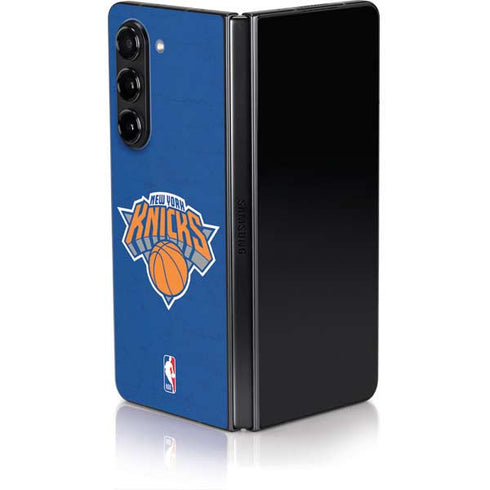 NBA New York Knicks Distressed Galaxy Z Fold5 5G Skin