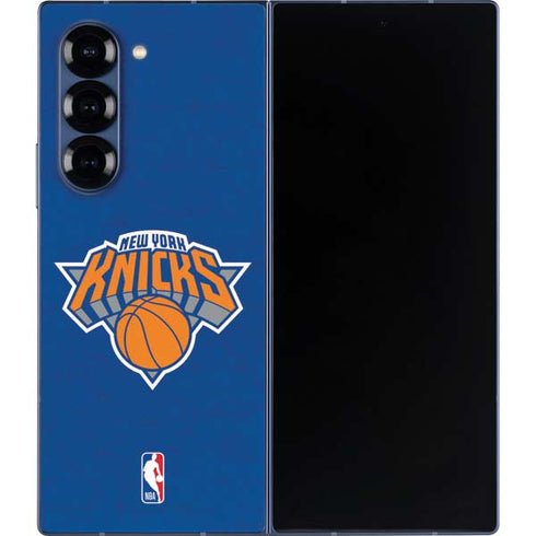 NBA New York Knicks Distressed Galaxy Z Fold6 Skin