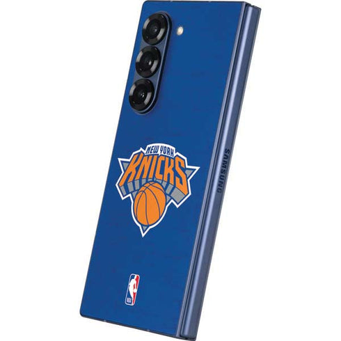 NBA New York Knicks Distressed Galaxy Z Fold6 Skin