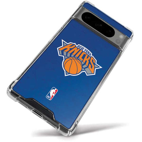 NBA New York Knicks Distressed Google Pixel 8 Pro Clear Case