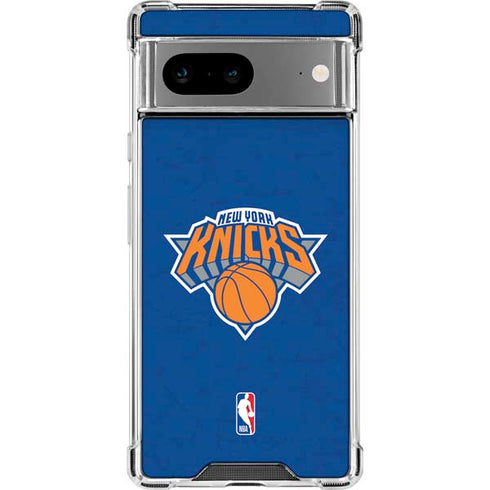 NBA New York Knicks Distressed Google Pixel 8a Clear Case