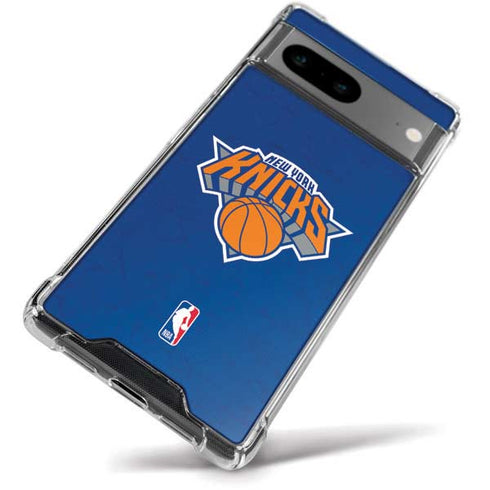 NBA New York Knicks Distressed Google Pixel 8a Clear Case