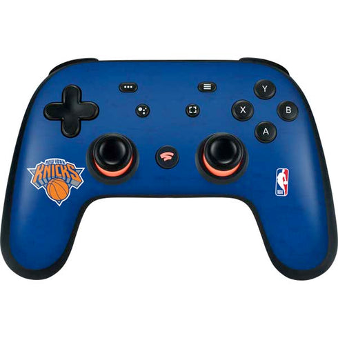 NBA New York Knicks Distressed Google Stadia Controller Skin