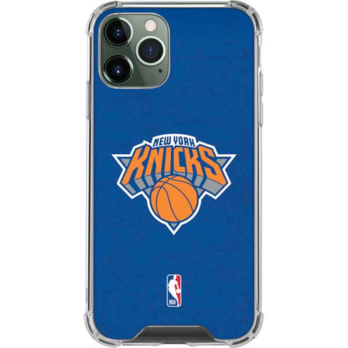 NBA New York Knicks Distressed iPhone 11 Pro Max Clear Case