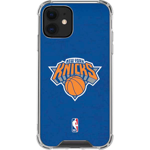 NBA New York Knicks Distressed iPhone 12 Clear Case