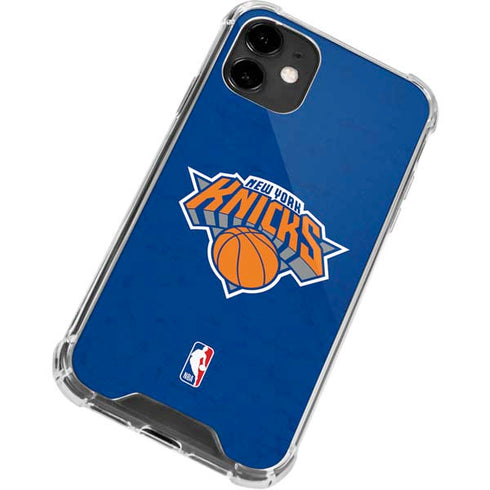 NBA New York Knicks Distressed iPhone 12 Clear Case