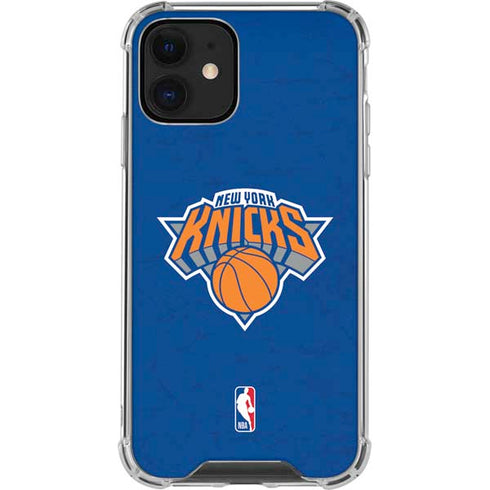 NBA New York Knicks Distressed iPhone 12 Mini Clear Case