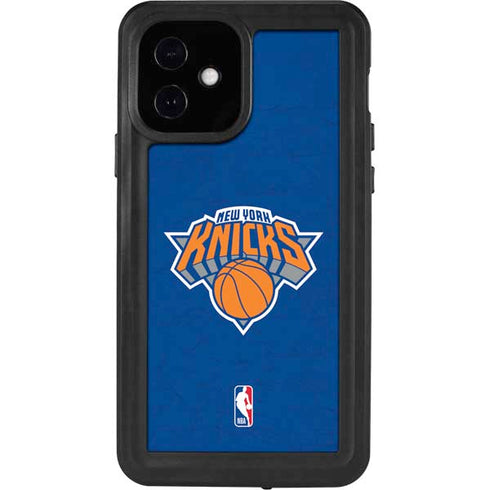 NBA New York Knicks Distressed iPhone 12 Waterproof Case
