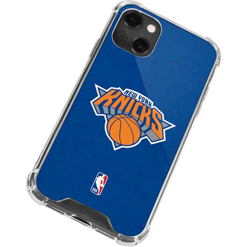 NBA New York Knicks Distressed iPhone 13 Mini Clear Case