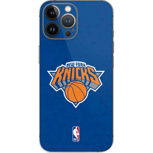 NBA New York Knicks Distressed iPhone 14 Pro Max Skin