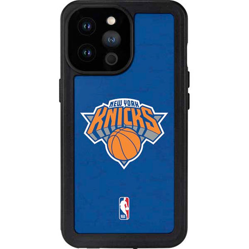 NBA New York Knicks Distressed iPhone 14 Pro Max Waterproof Case