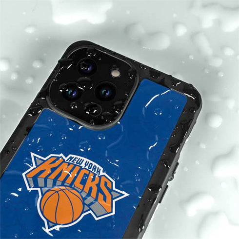 NBA New York Knicks Distressed iPhone 14 Pro Max Waterproof Case