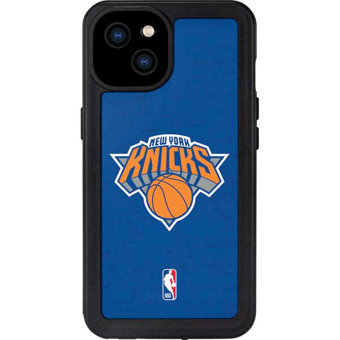 NBA New York Knicks Distressed iPhone 15 Plus Waterproof Case