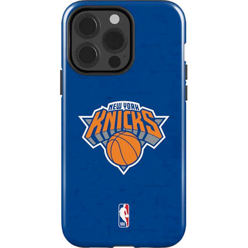 NBA New York Knicks Distressed iPhone 15 Pro Impact Case