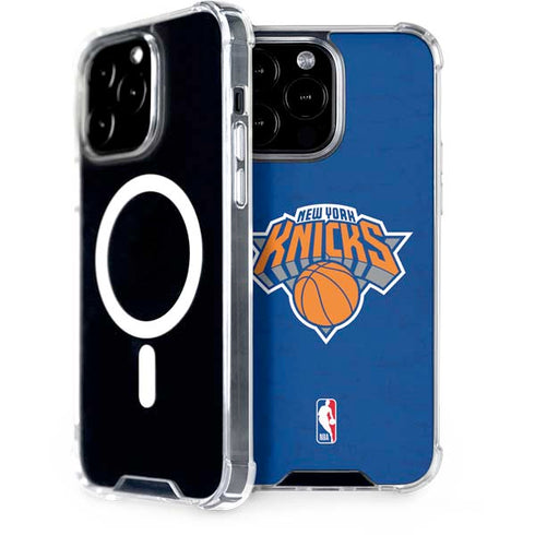 NBA New York Knicks Distressed iPhone 15 Pro Max MagSafe Case