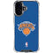 NBA New York Knicks Distressed iPhone 16 Plus Clear Case