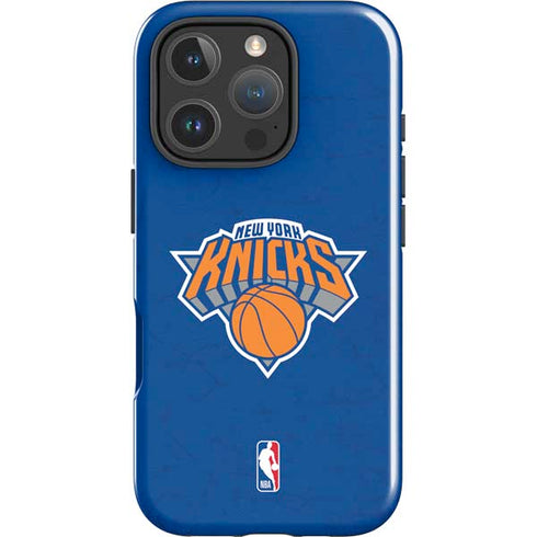 NBA New York Knicks Distressed iPhone 16 Pro Impact Case