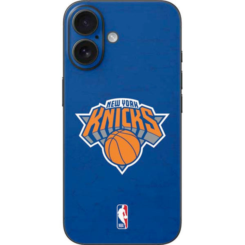 NBA New York Knicks Distressed iPhone 16 Skin