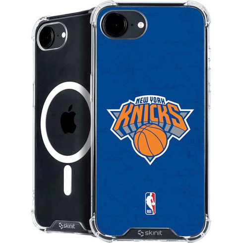 NBA New York Knicks Distressed iPhone 16e MagSafe Case