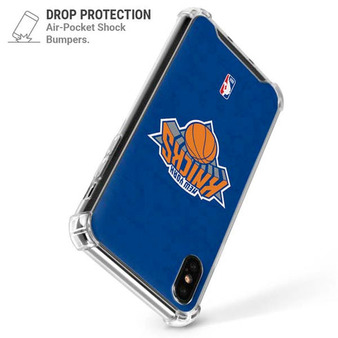 NBA New York Knicks Distressed iPhone XS Max Clear Case
