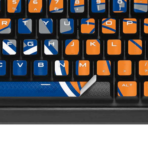 NBA New York Knicks Distressed K95 RGB PLATINUM Mechanical Gaming Keyboard Skin