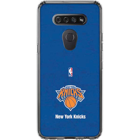 NBA New York Knicks Distressed LG K51/Q51 Clear Case