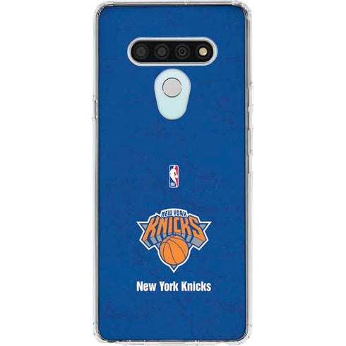 NBA New York Knicks Distressed LG Stylo 6 Clear Case