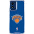 NBA New York Knicks Distressed Moto G 5G (2024) Clear Case