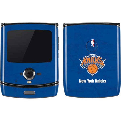 NBA New York Knicks Distressed Motorola RAZR Skin