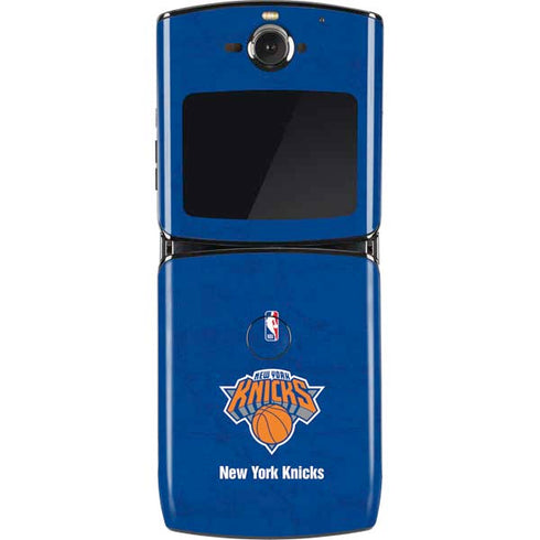 NBA New York Knicks Distressed Motorola RAZR Skin