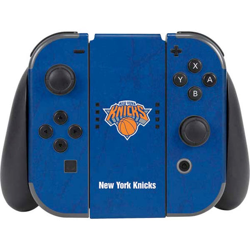 NBA New York Knicks Distressed Nintendo Switch (2017-2021) Joy-Con Controller Skin